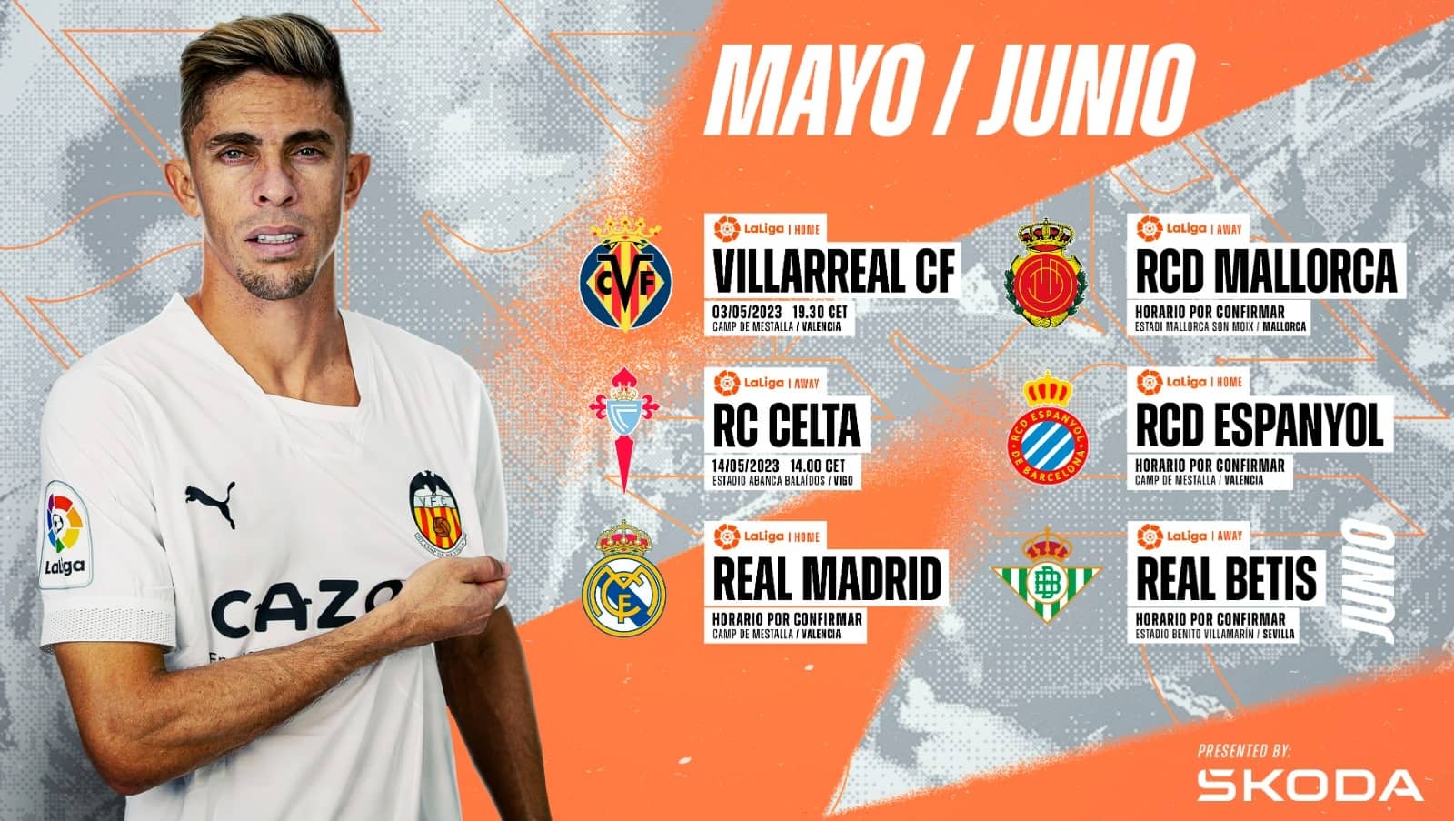 Valencia club de futbol calendario