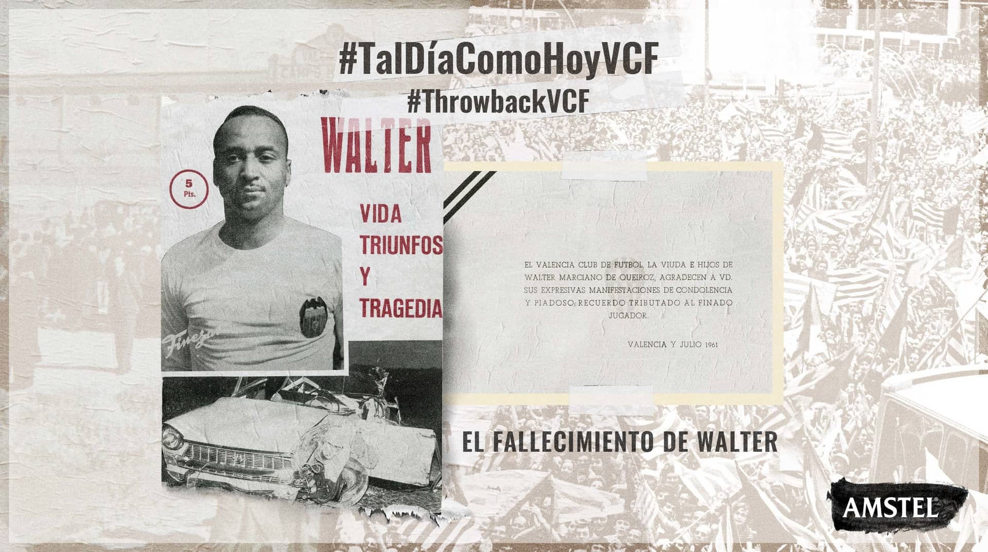 Tal Día Como Hoy En 1961 Falleció Walter Marciano En Un Accidente De Coche Valencia Cf 5034